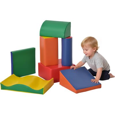 Soozier 7-Piece Kids Soft Play Blocks, Foam Climb & Crawl Gym Toy, Building & Stacking Blocks Aosom.com Soozier 7-Piece Kids Soft Play Blocks, Foam Climb & Crawl Gym Toy, Building & Stacking Blocks Aosom.com
