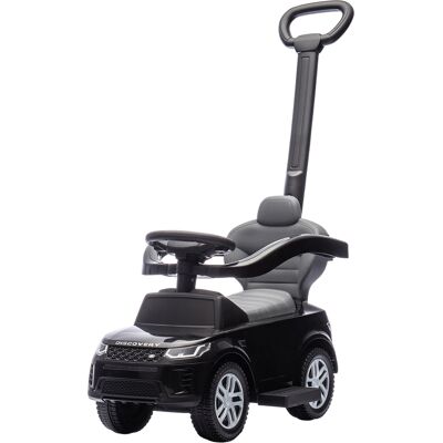Qaba Land Rover Discovery Licensed Baby Push Car, 2-in-1 Ride on Car with Push Handle and Safety Guardrail, Black Qaba Land Rover Discovery Licensed Baby Push Car, 2-in-1 Ride on Car with Push Handle and Safety Guardrail, Black