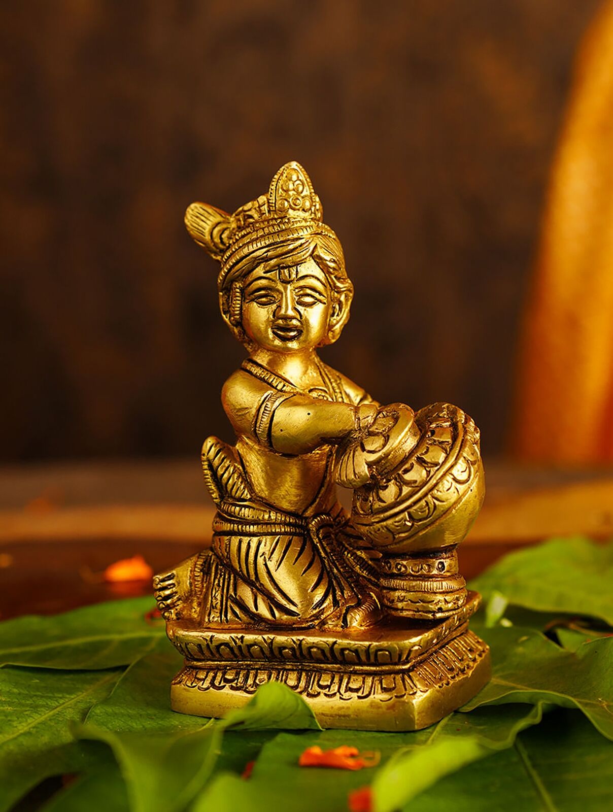 Jaypore Home Decor Antique Gold Idols