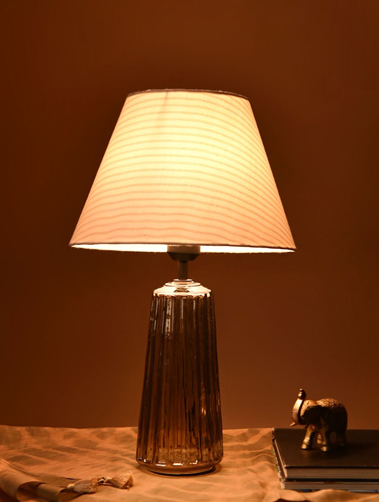 Jaypore Home Decor Brown Table Lamp