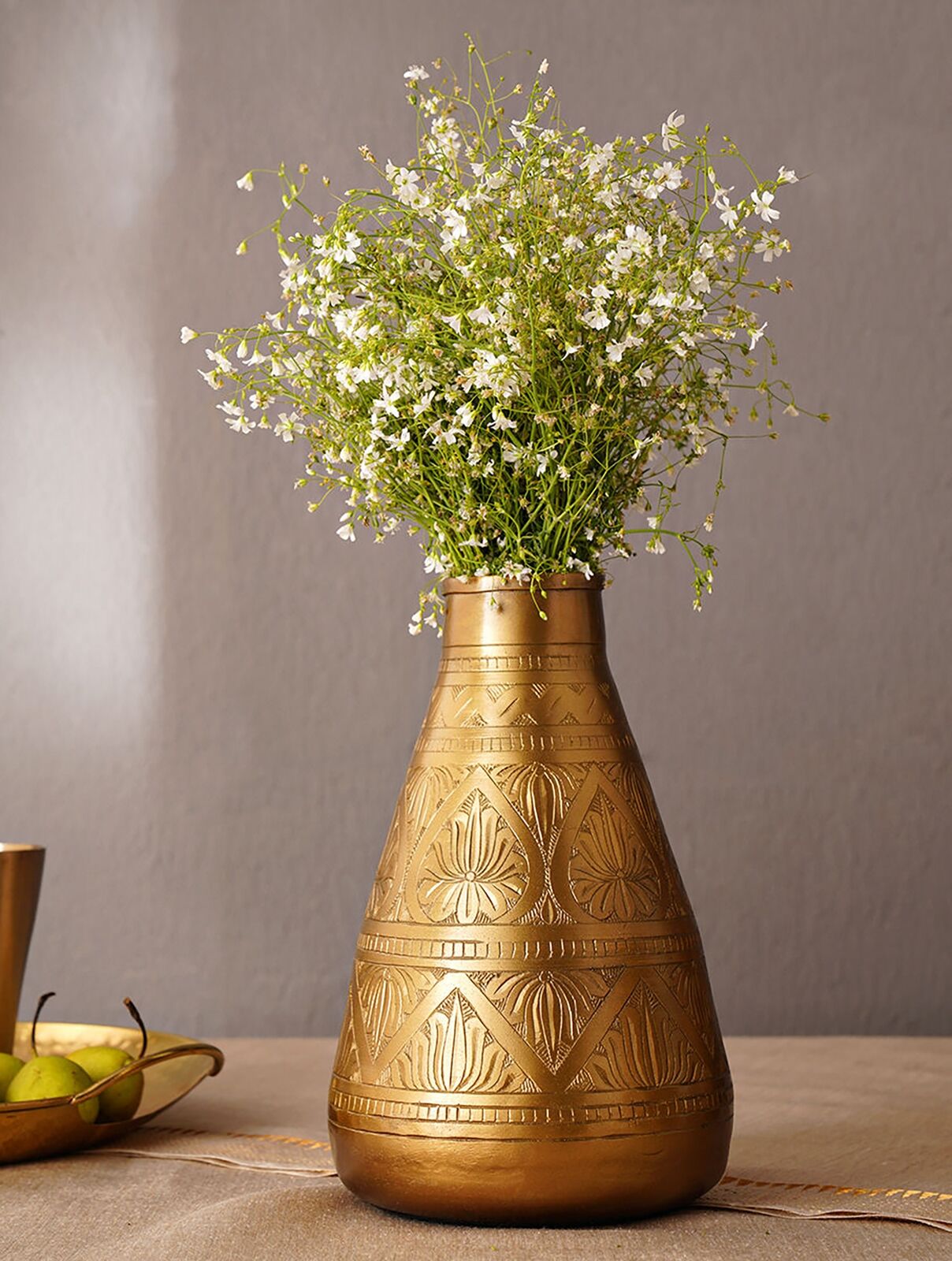 Jaypore Home Decor Antique Gold Vases