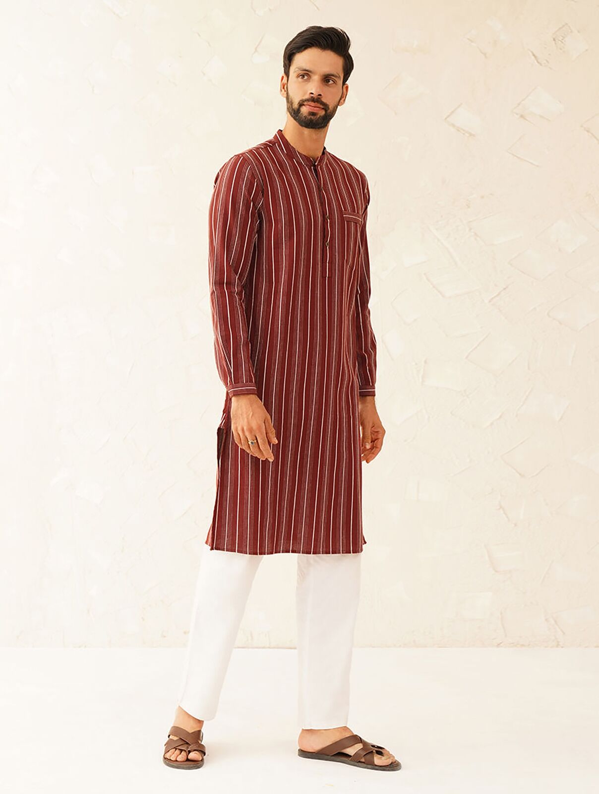 Jaypore Men Red Kurta - 46