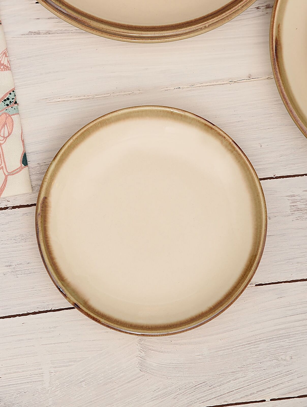 Jaypore Ivory Ceramic Quarter Plate