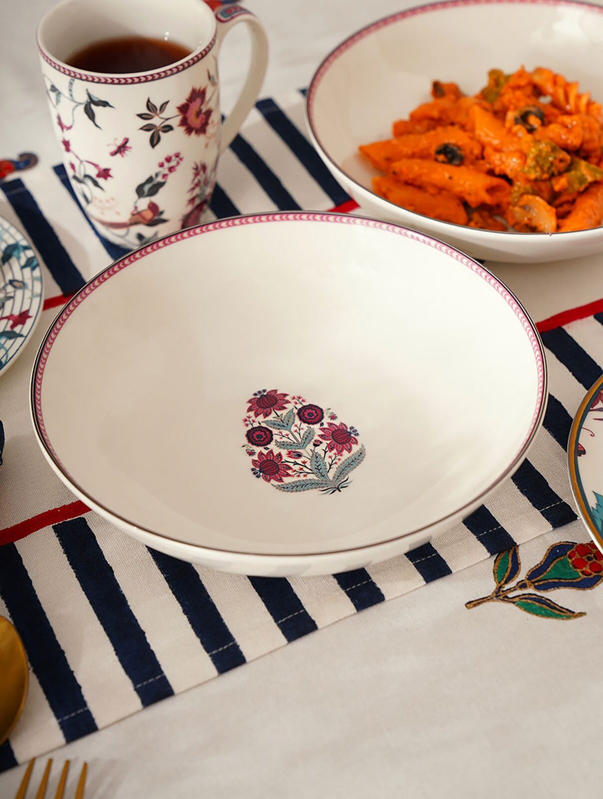 Jaypore Mughal Inspired Porcelain Serving Bowl