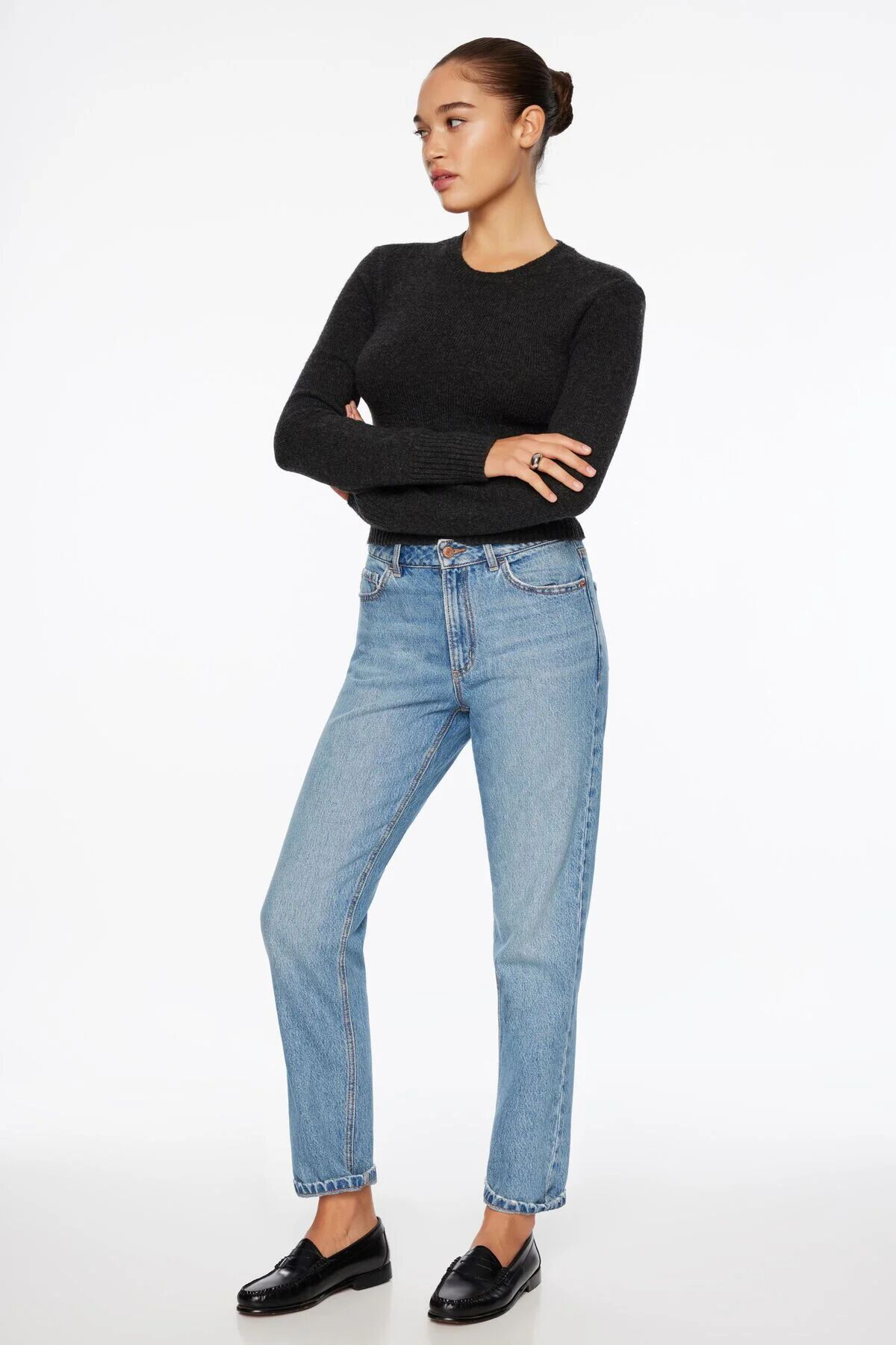 Dynamite Claudia Mom Jeans Indigo Medium 24 Women