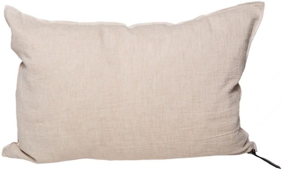 Maison de Vacances Verse Visa Crinkled Washed Linen Cushion Crème/Givré 40x60 unisex