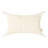 Nobodinoz Stories rectangular cushion in organic cotton Ecru one size unisex