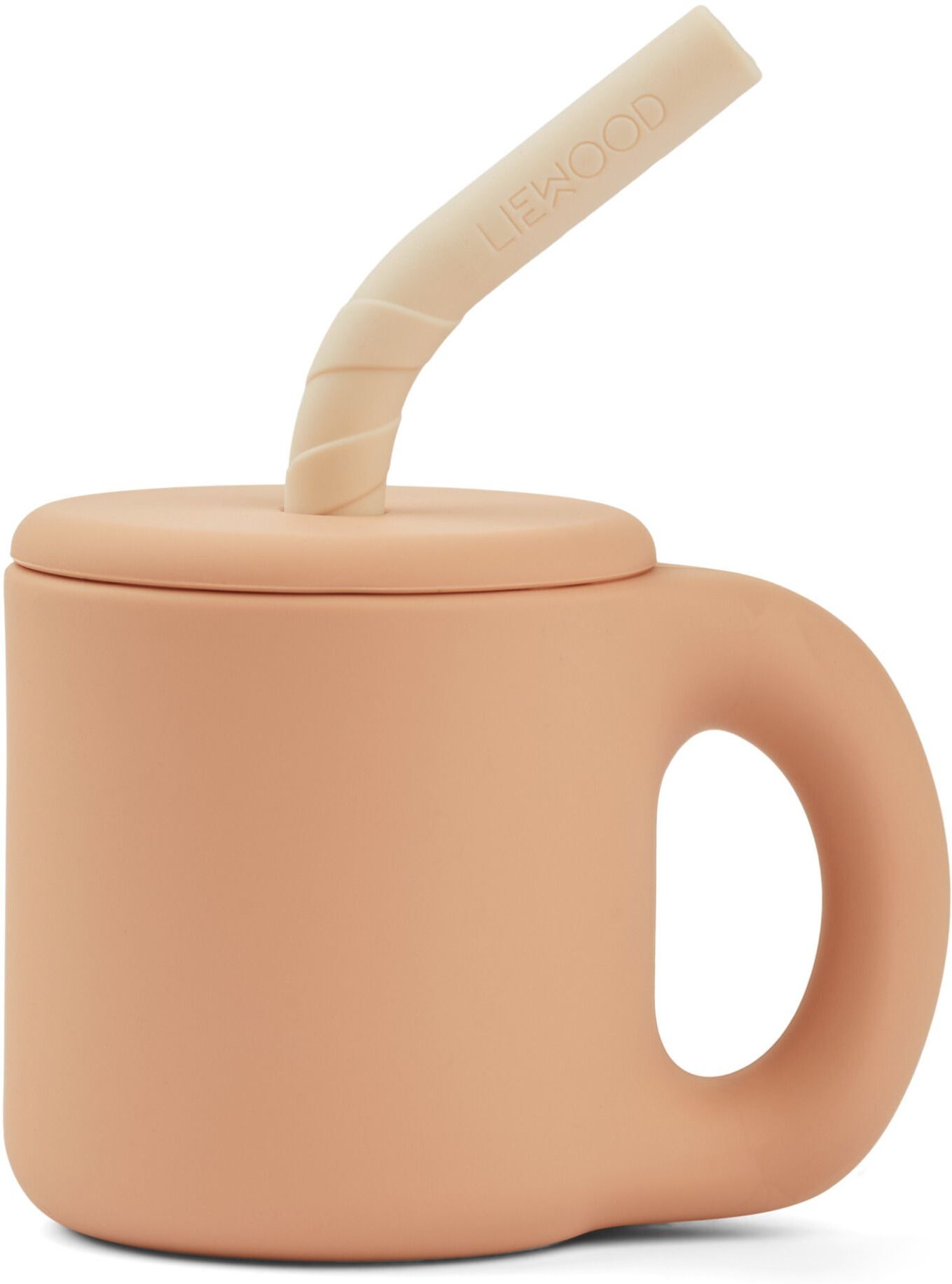 Liewood Jenna Silicone Straw Mug Pale pink one size unisex