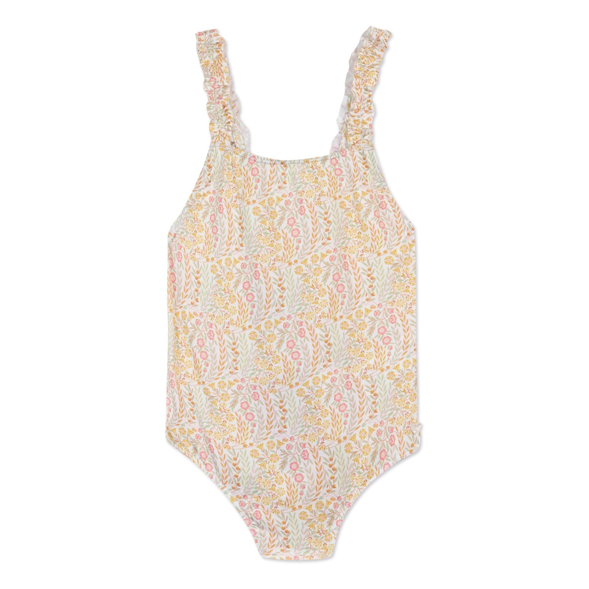 Tartine et Chocolat 1-piece floral swimming costume Yellow 4 years Girl