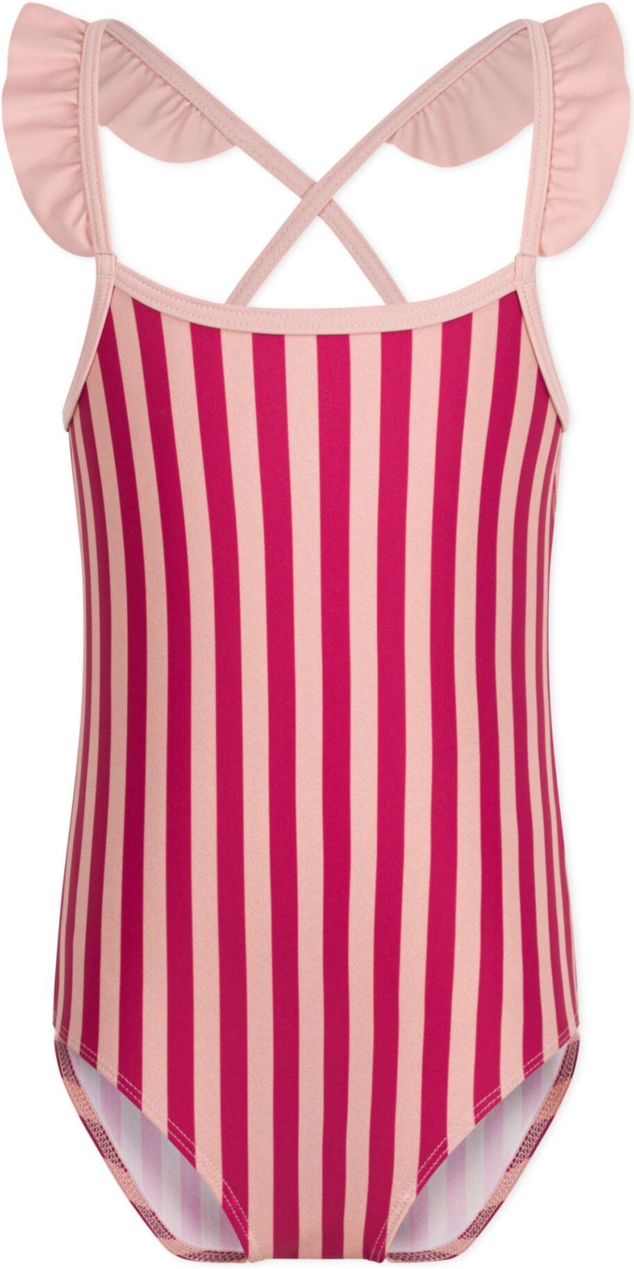 Petit Bateau Michaela Striped 1-Piece Swimsuit Pink 4 years Girl