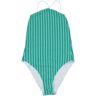 Caro luna Mae Woven Textured 1-Piece Swimsuit Turquoise S Women