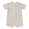 Quincy Mae Striped UV protection suit Ash grey 0/3 months Boy