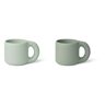 Liewood Kylie Silicone Mugs - Set of 2 Pale green one size unisex