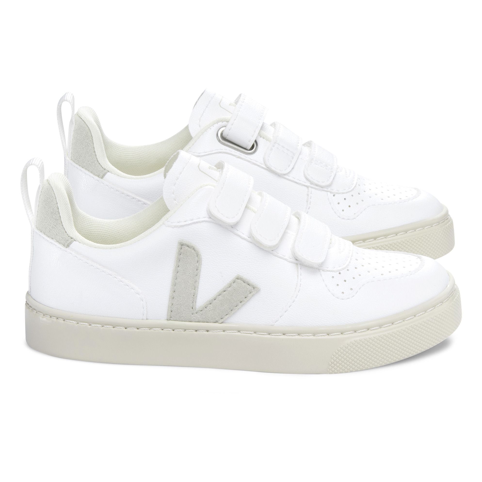 Veja V-10 Velcro Leather Sneakers White 22EU Girl