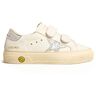 Golden Goose May School Glitter Scratch Sneakers Silver 23EU Girl