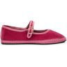 Flabelus Ballerinas Slippers Frances Velours Raspberry red 24EU Girl