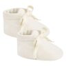 Quincy Mae Knot Slippers Ivory 0/3 months Girl