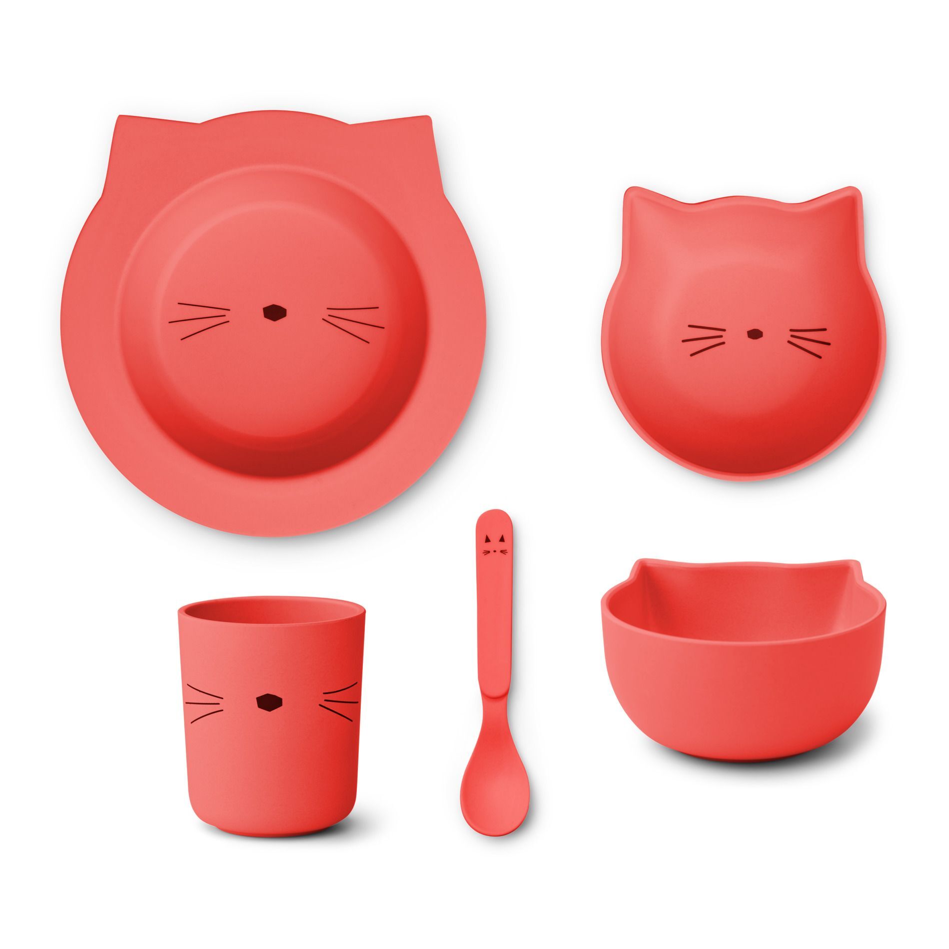 Liewood Joana PLA Dinnerware Set - set of 4 Red one size unisex