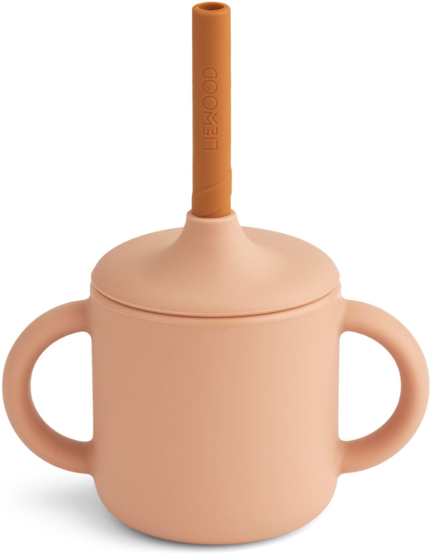 Liewood Cameron Silicone Learning Cup and Straw Pink one size unisex