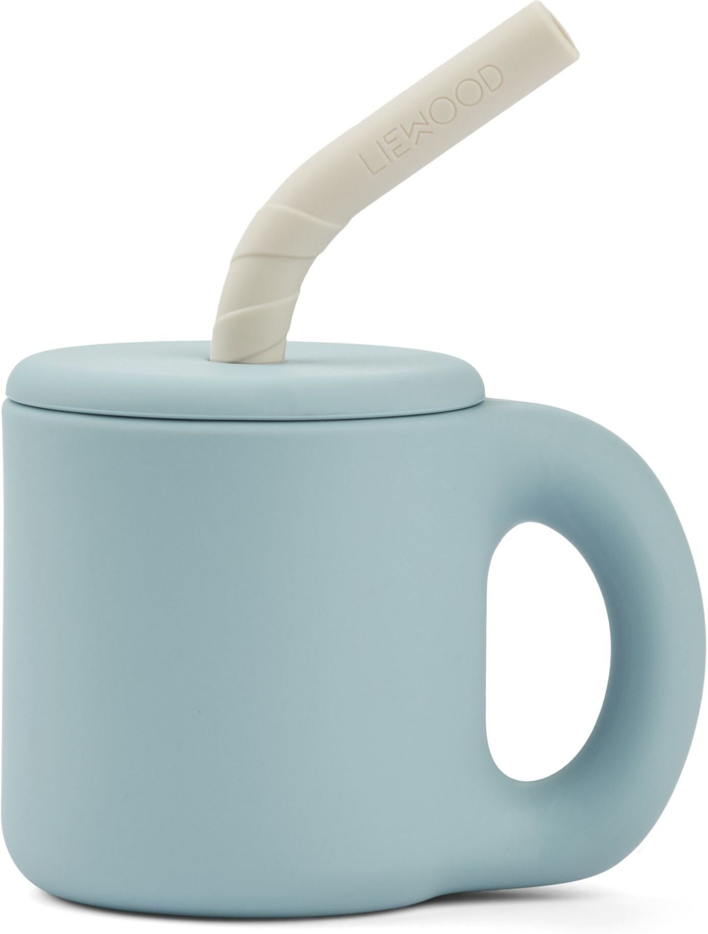 Liewood Jenna Silicone Straw Mug Light blue one size unisex