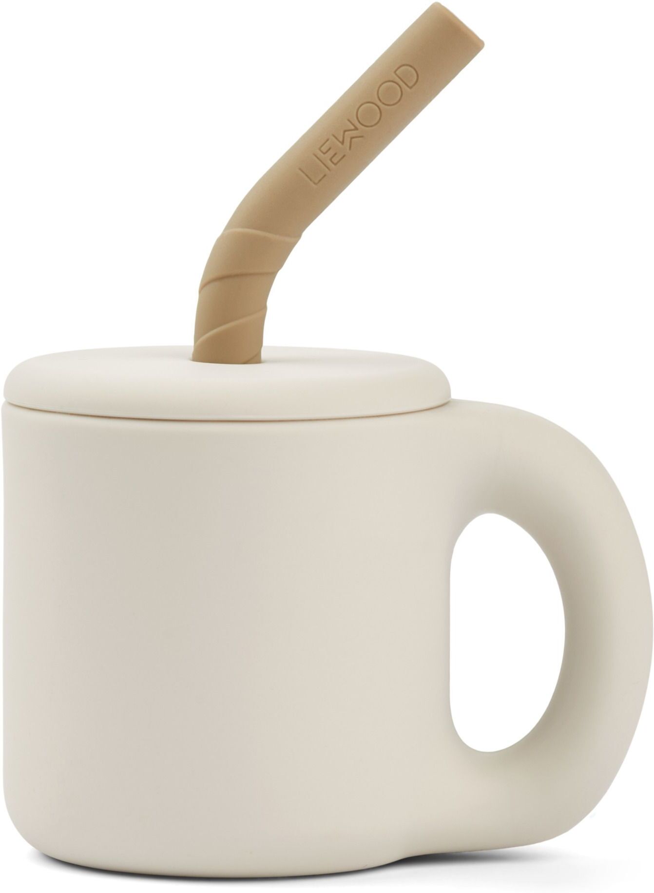 Liewood Jenna Silicone Straw Mug Sand one size unisex