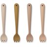 Liewood Silicone Forks - Set of 4 Pale pink one size unisex