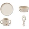 Liewood Vivi Silicone Tableware 4-Piece Set Star bright/Sandy one size unisex