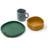 Liewood Kine Silicone Tableware - 3-Piece Set Golden caramel mix one size unisex