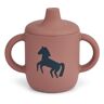 Liewood Neil Silicone Learning Cup Horses/Dark rosetta one size unisex