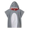 Stella McCartney Kids Shark Bath Poncho Grey 2/4 years unisex