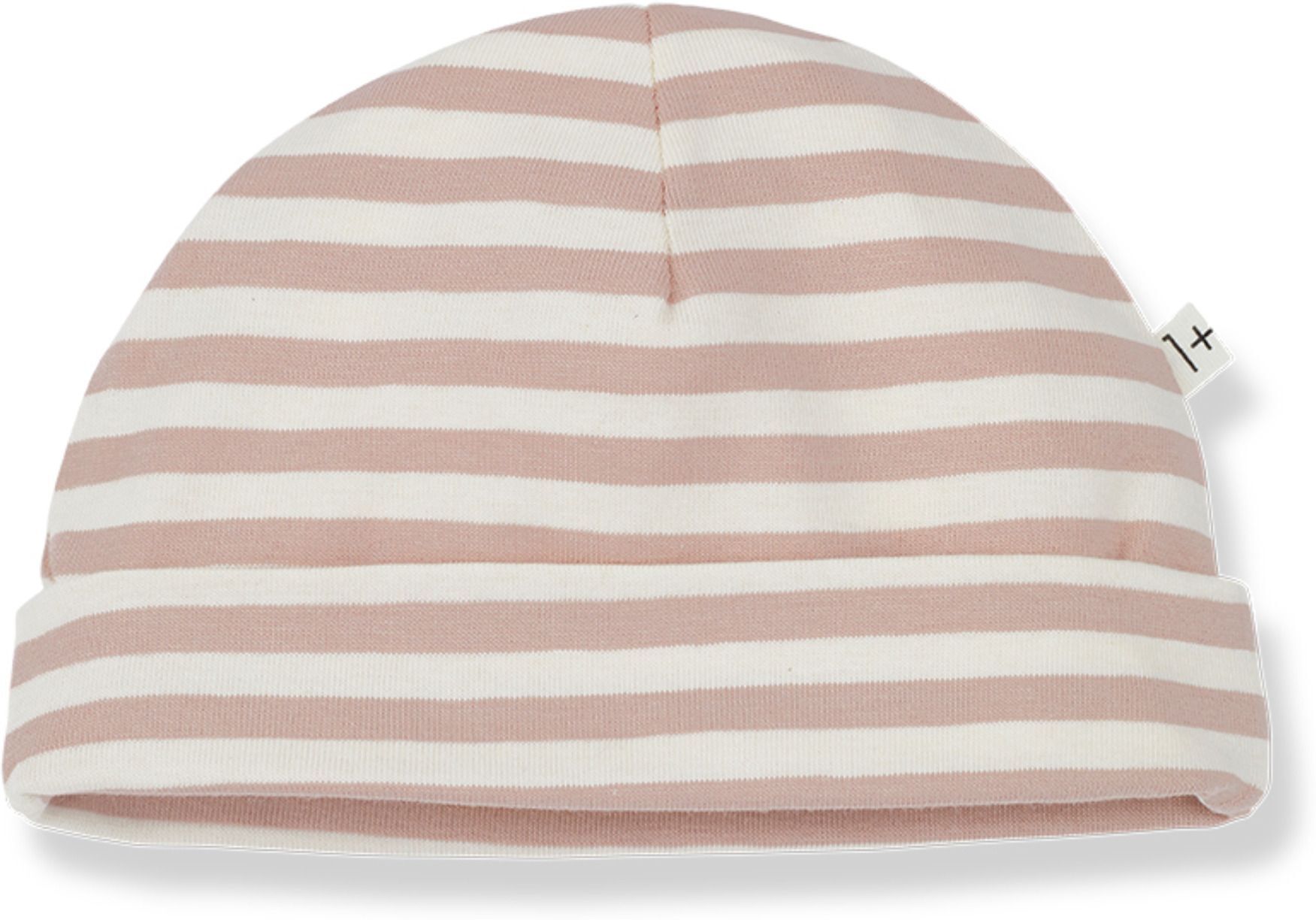 1+ in the family Rio Jersey Striped Beanie Pink 6/12 months Girl