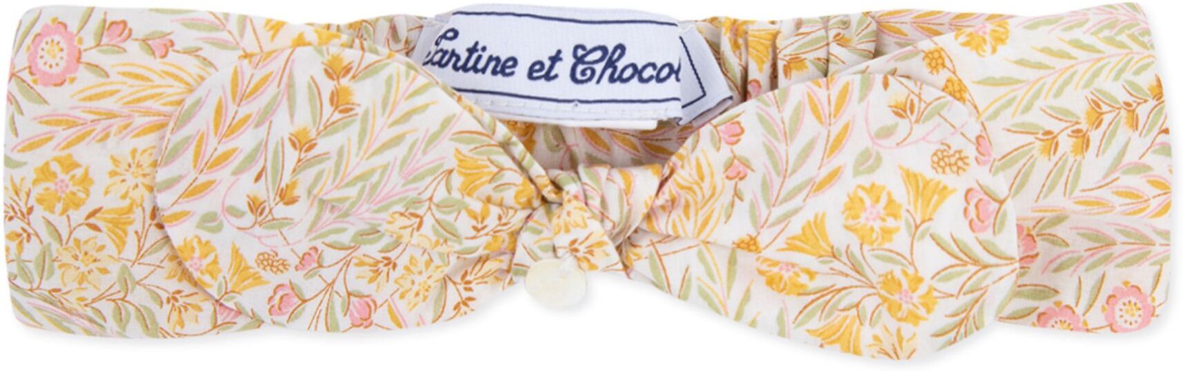 Tartine et Chocolat Bow Headband Yellow 1/3 months Girl