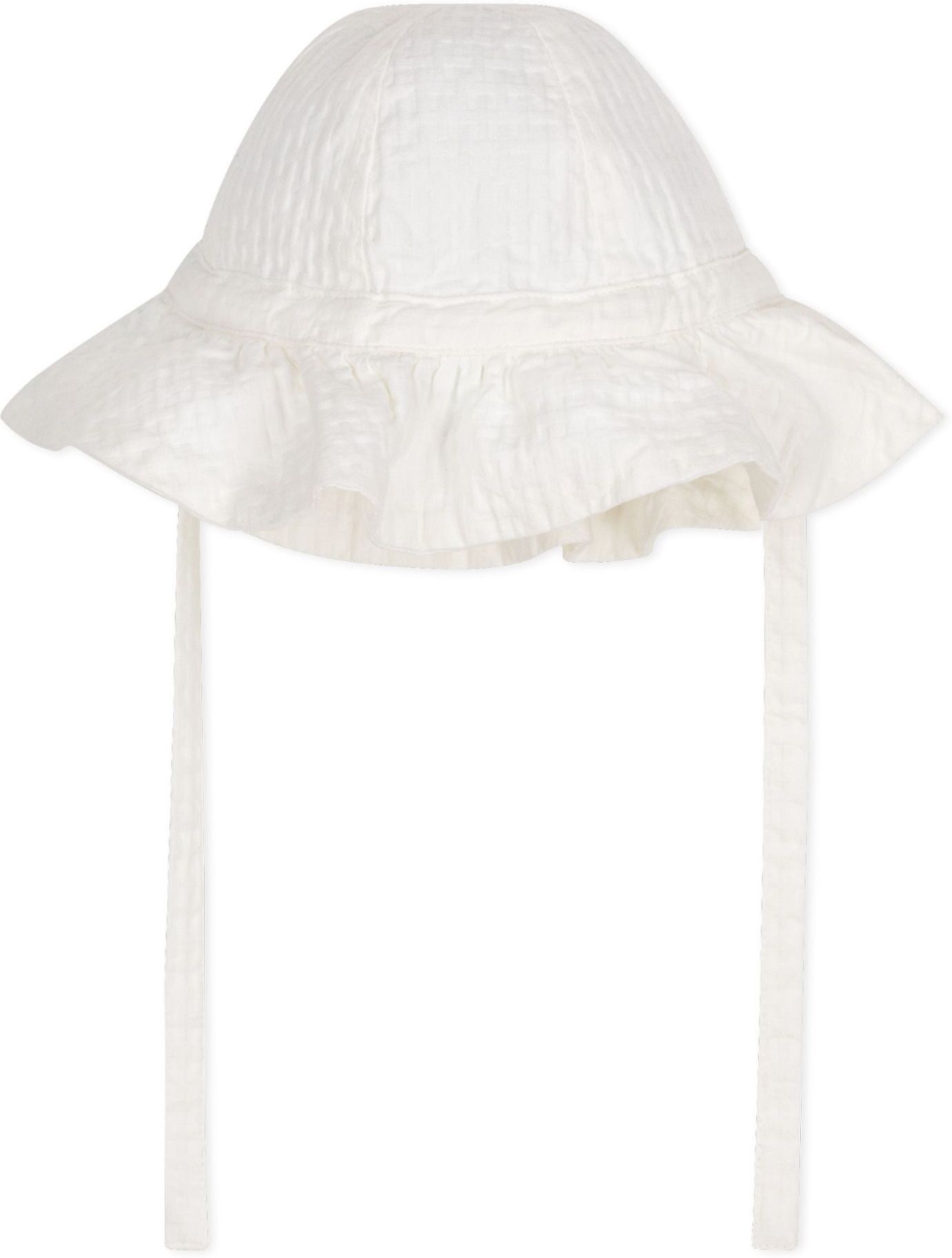 Petit Bateau Poplin Baby Hat White 3/6 months Girl