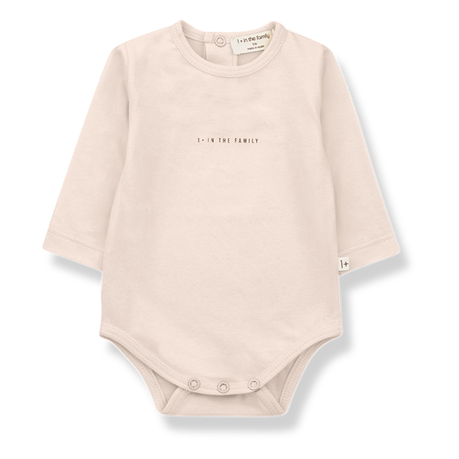 1+ in the family Lis Organic Cotton Baby Bodysuits - Set of 2 Powder pink Birth Girl