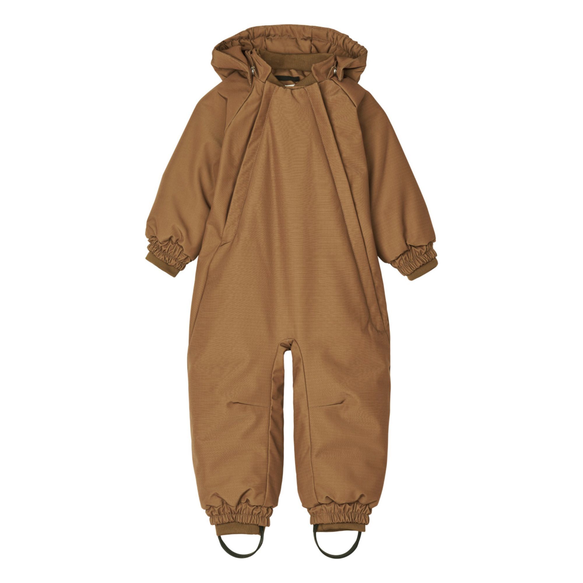 Liewood Recycled Polyester and Linen Snow Suit Brown 1 month Girl