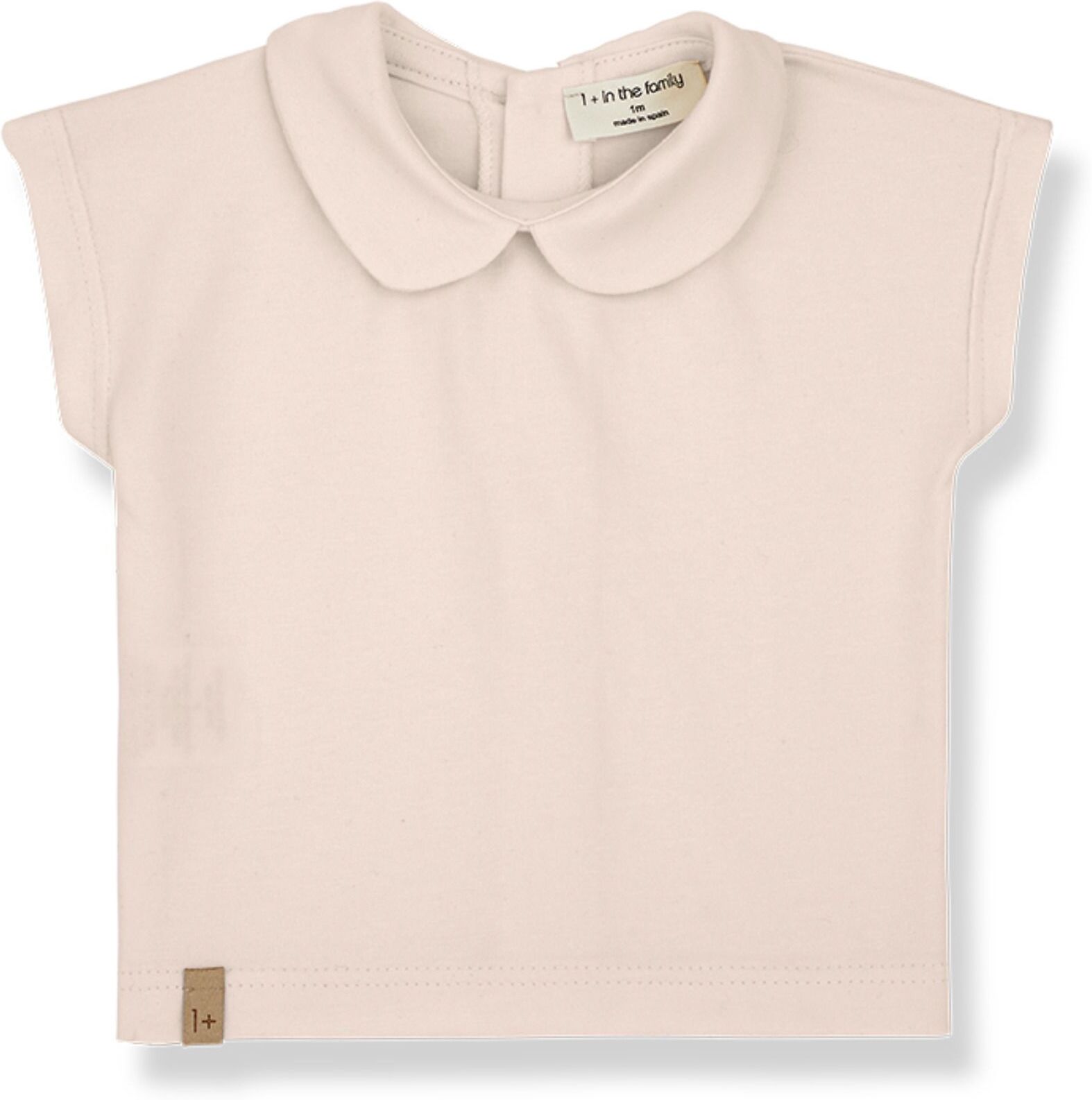 1+ in the family Luna Organic Cotton Short Sleeve Blouse Pale pink 3 months Girl