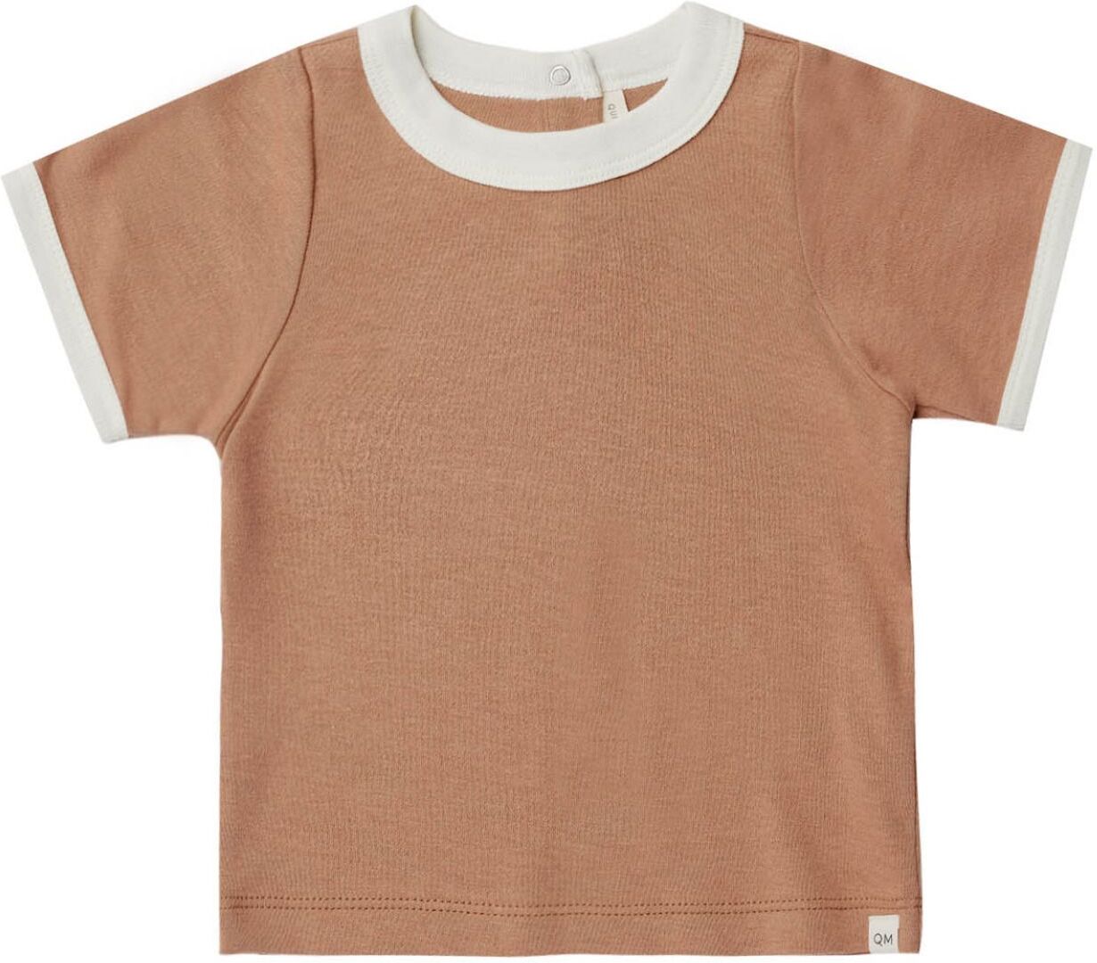 Quincy Mae Organic Cotton Two-tone T-shirt Brown 0/3 months Girl