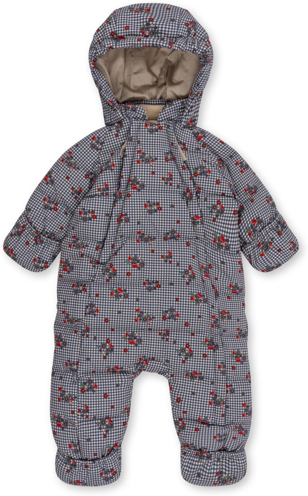 Konges Sløjd Vichy Nutti Down Recycled Material Ski Suit Blue 3 months Girl