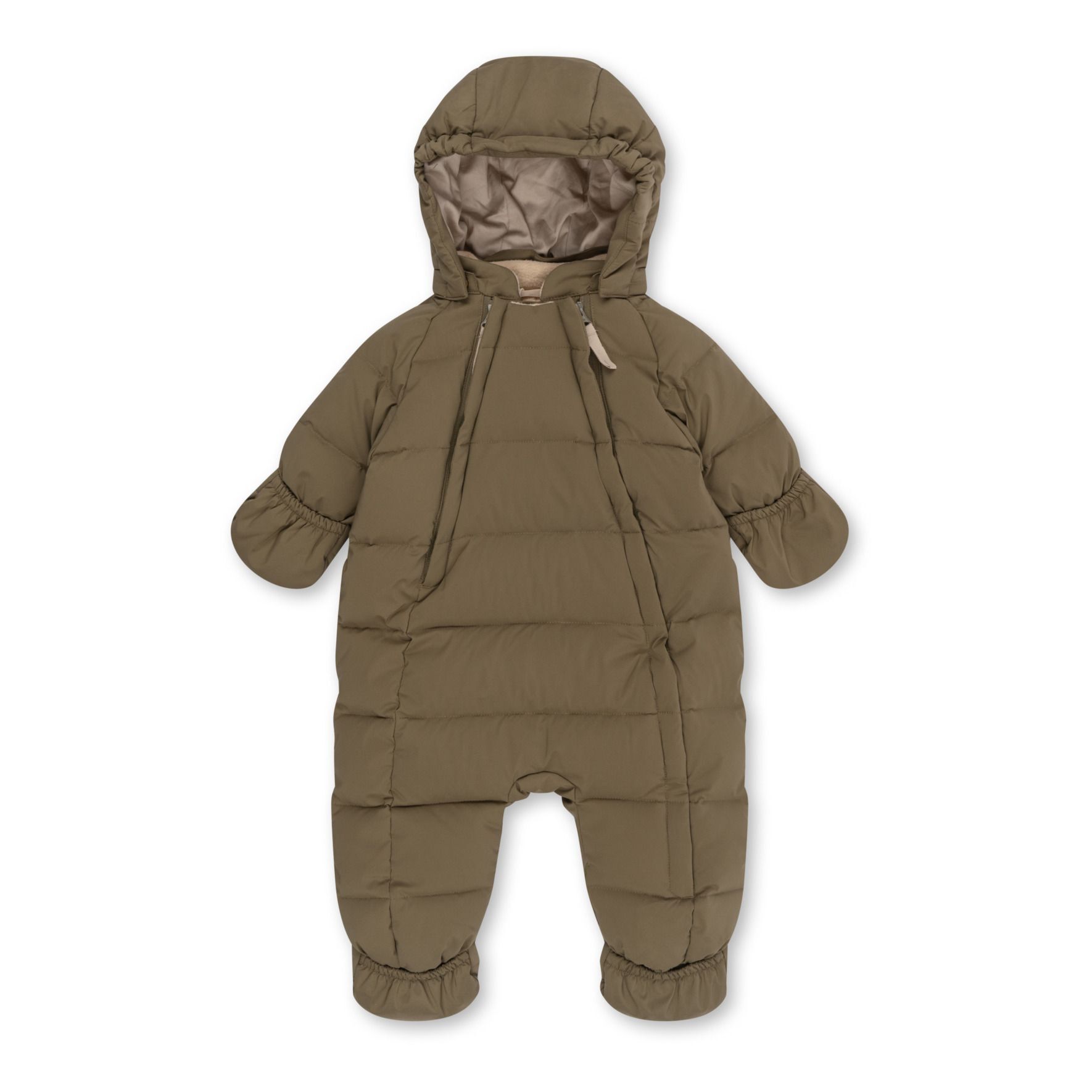 Konges Sløjd Nutti Down Plain Recycled Material Ski Suit Khaki 3 months Girl