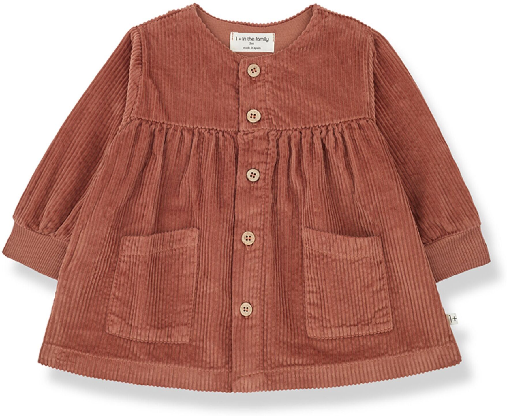 1+ in the family Silke Corduroy Dress Terracotta 4 years Girl