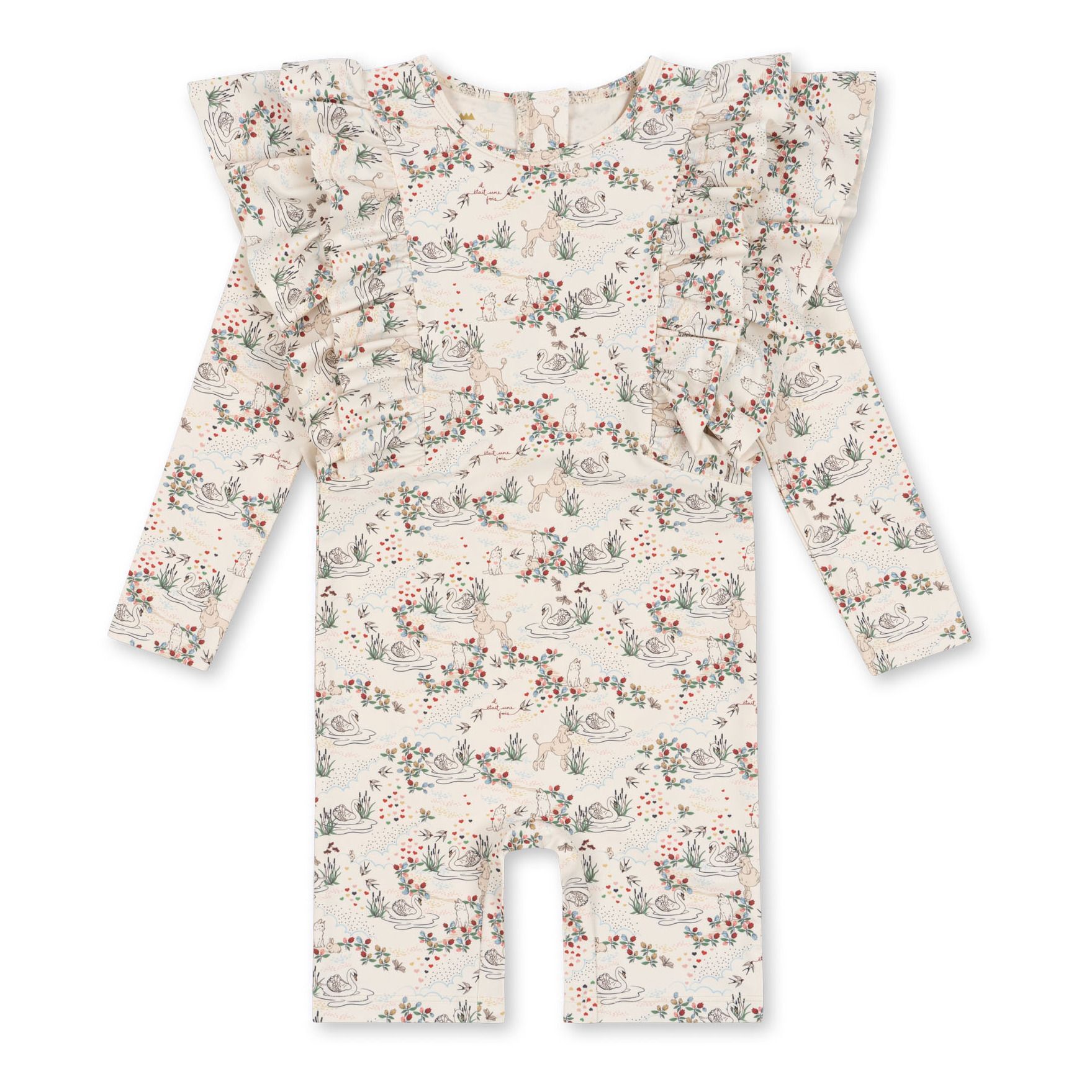 Konges Sløjd Manuca UV protection suit Recycled fibres Beige 12 months Girl