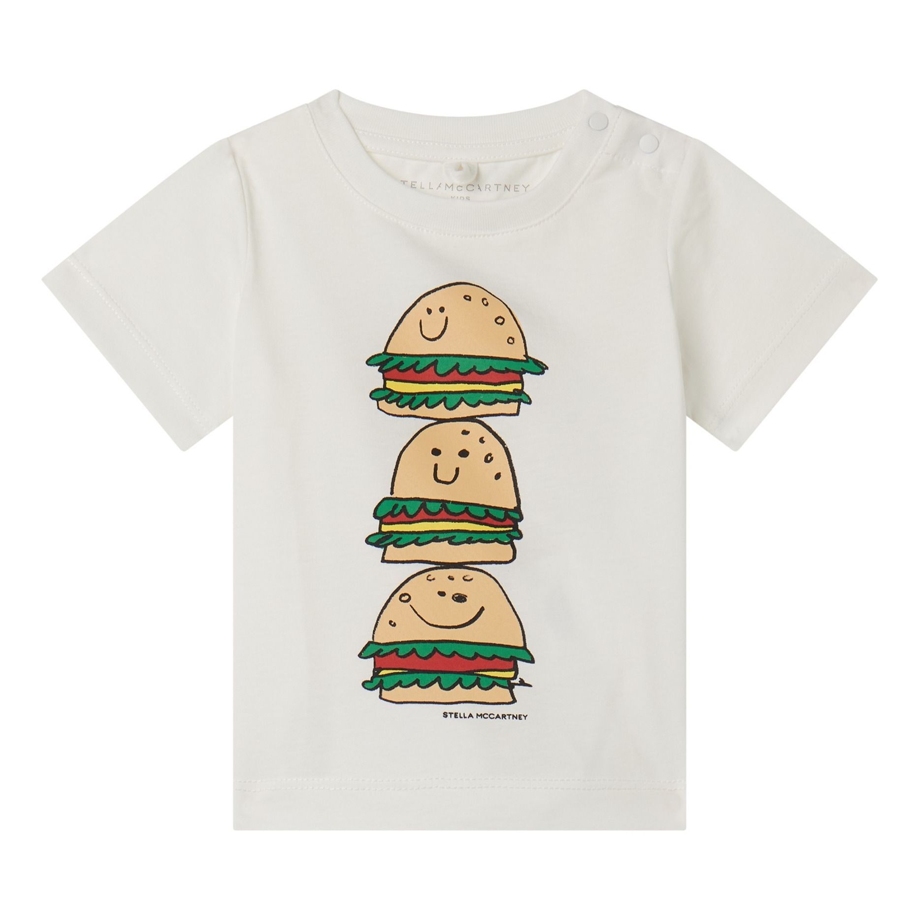Stella McCartney Kids Burger Baby T-Shirt Ecru 6 months Girl