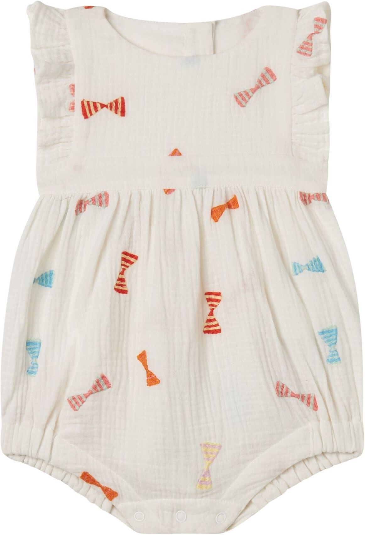 Stella McCartney Kids Knotted romper Ecru 9 months Girl