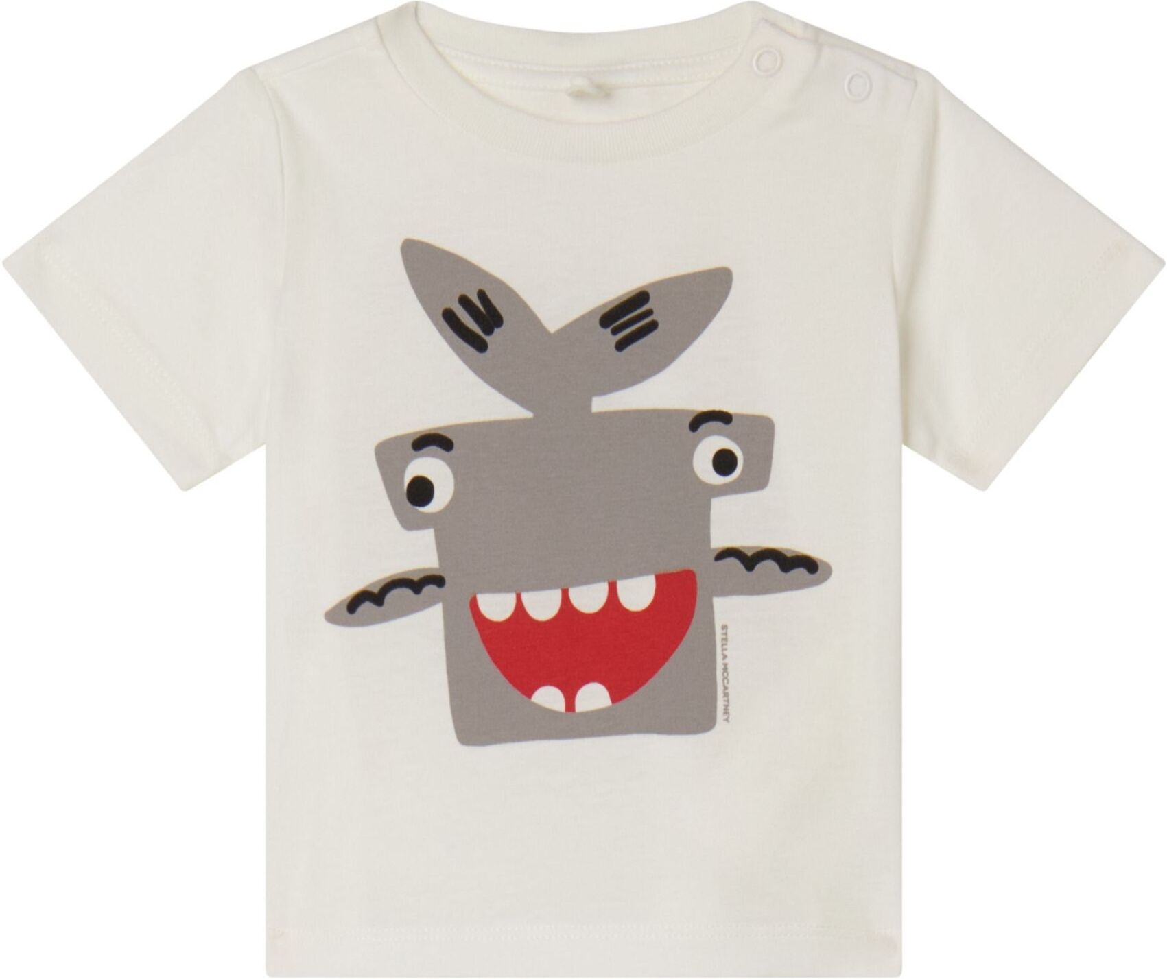 Stella McCartney Kids Baby Shark T-Shirt Ecru 6 months Boy