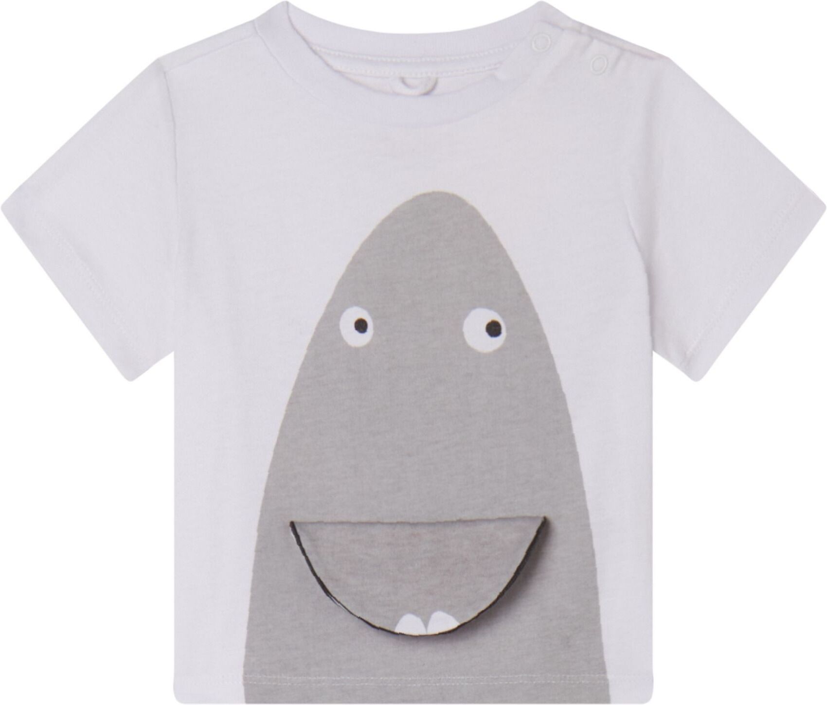 Stella McCartney Kids Shark Head T-Shirt White 12 months Boy