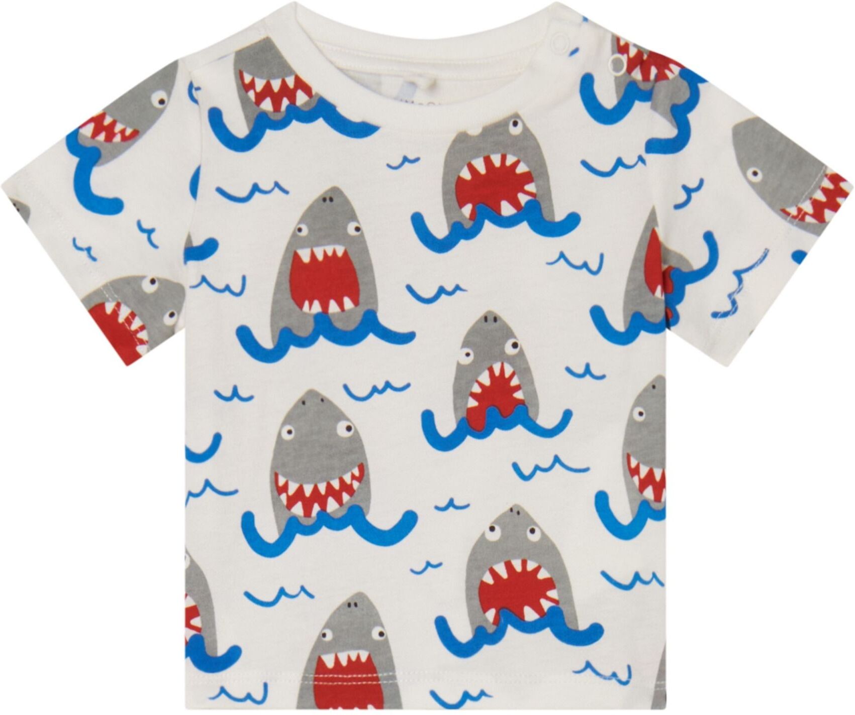 Stella McCartney Kids Sharks T-Shirt White 6 months Boy