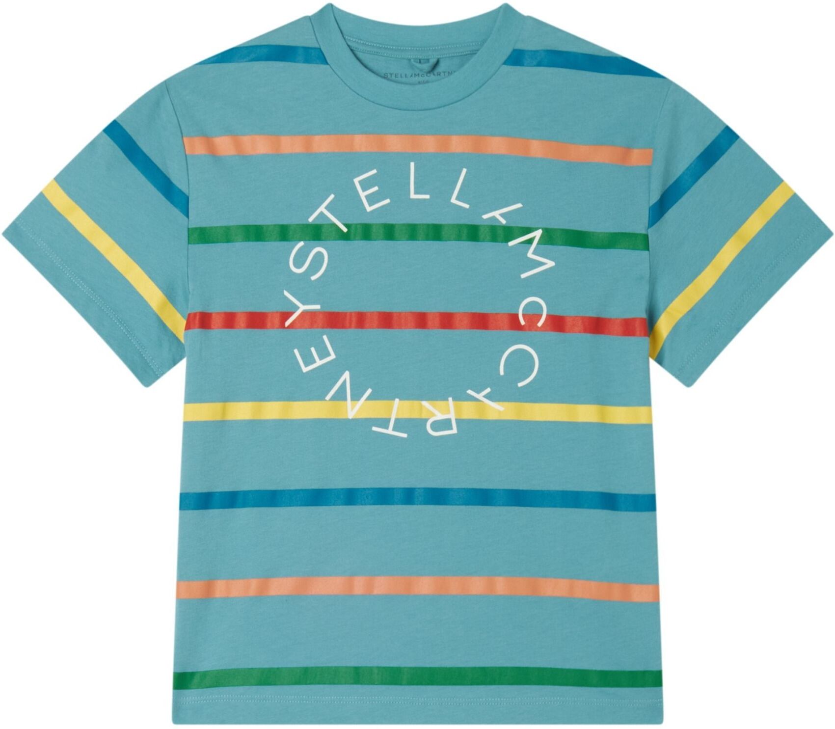 Stella McCartney Kids Stella Striped T-Shirt Turquoise 2 years Boy