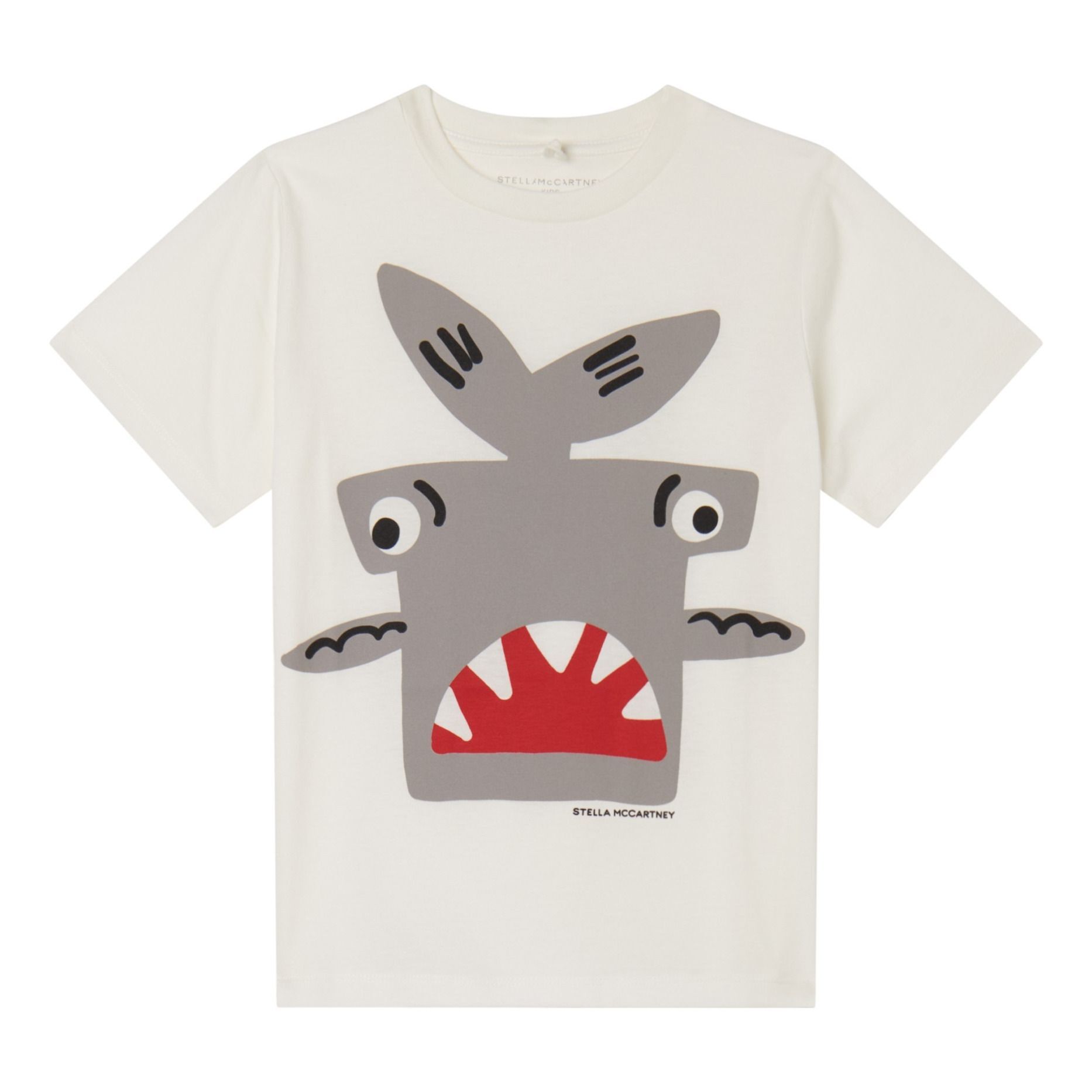 Stella McCartney Kids Shark T-Shirt Ecru 2 years Boy