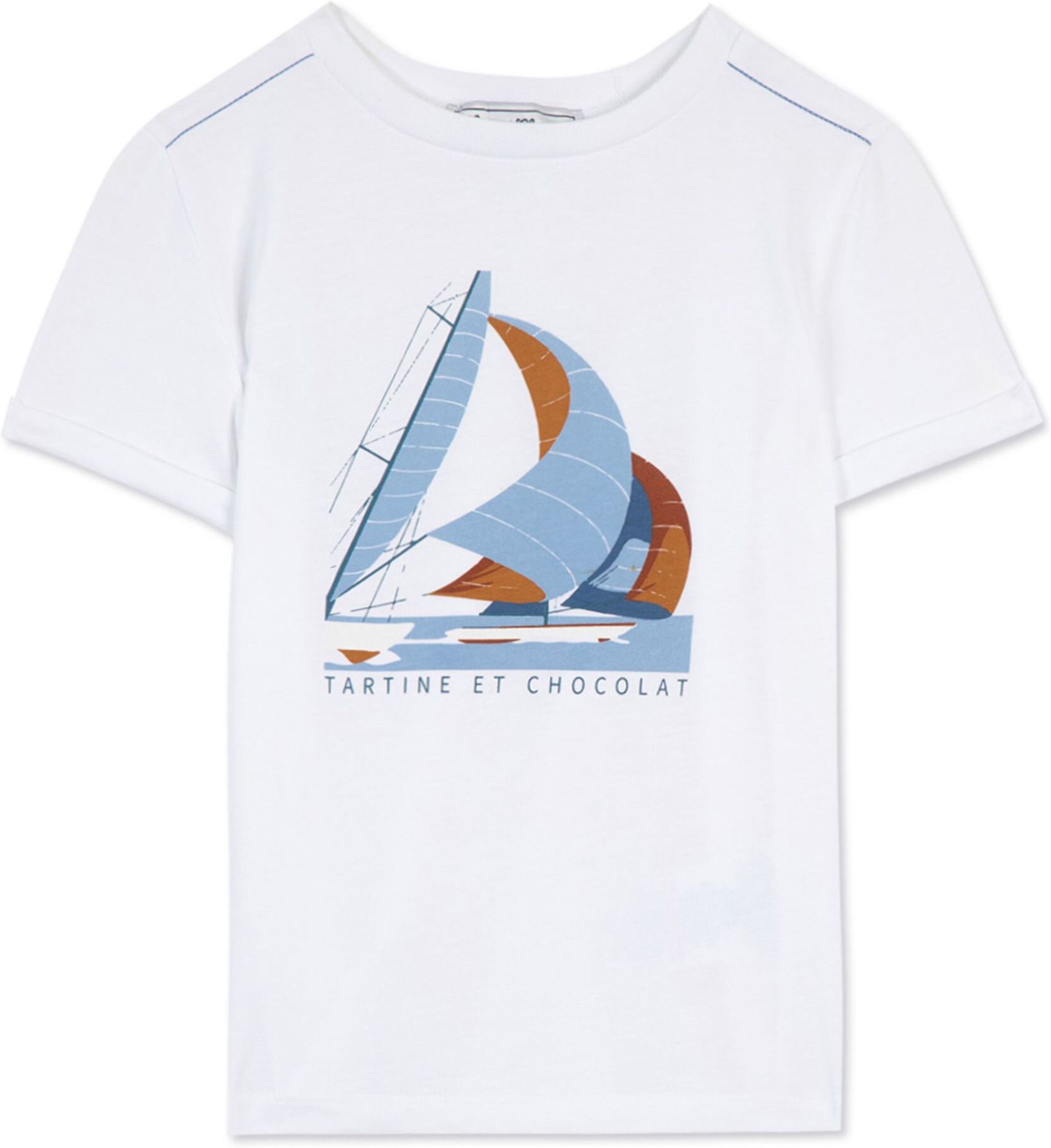 Tartine et Chocolat Avenue de la Mer T-Shirt Blue 6 years Boy