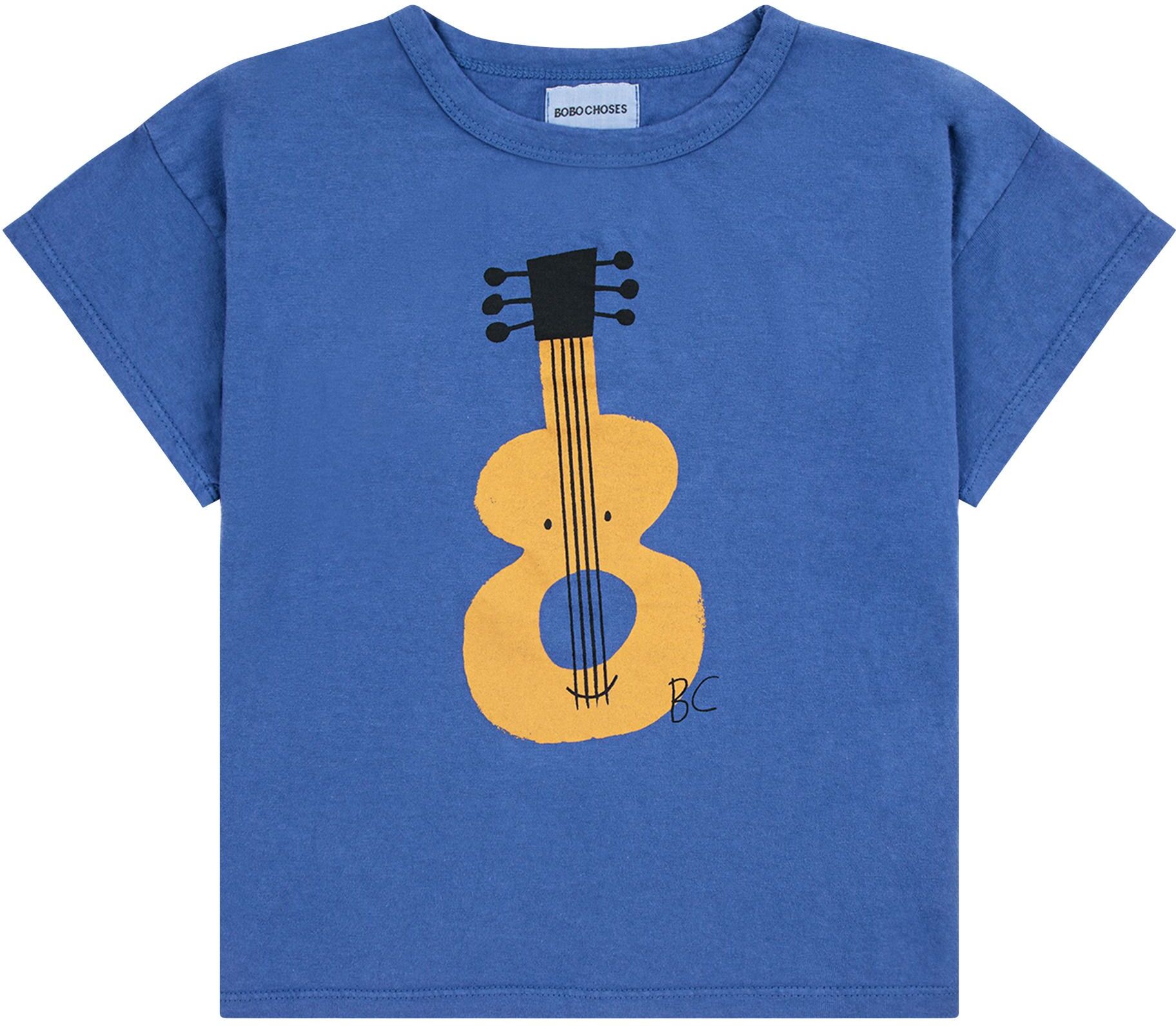 Bobo Choses Organic Cotton Guitar T-Shirt Blue 2/3 years Girl